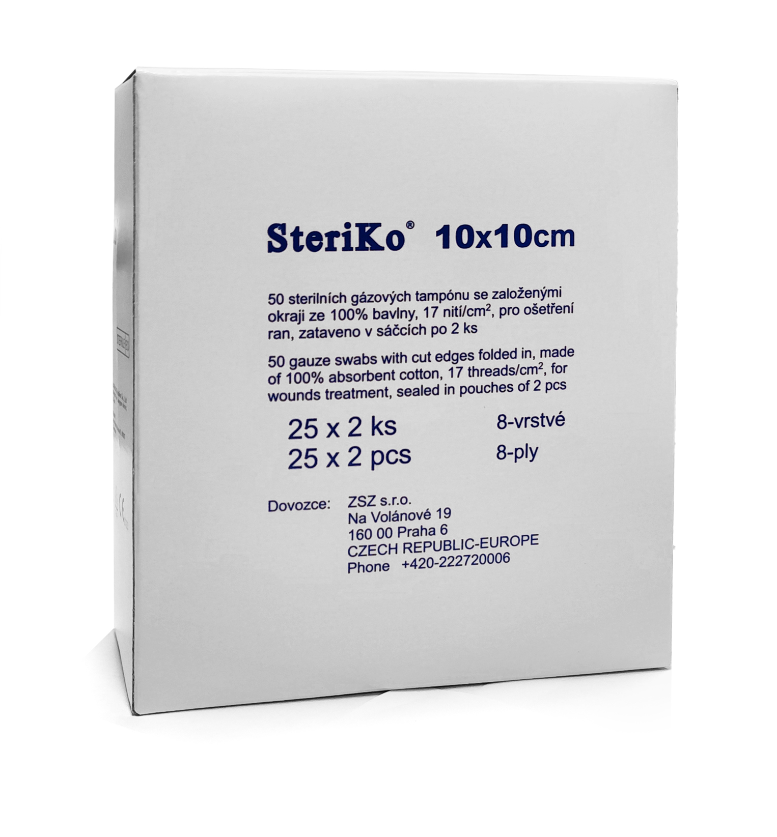 Kompresy sterilní gázové 10x10