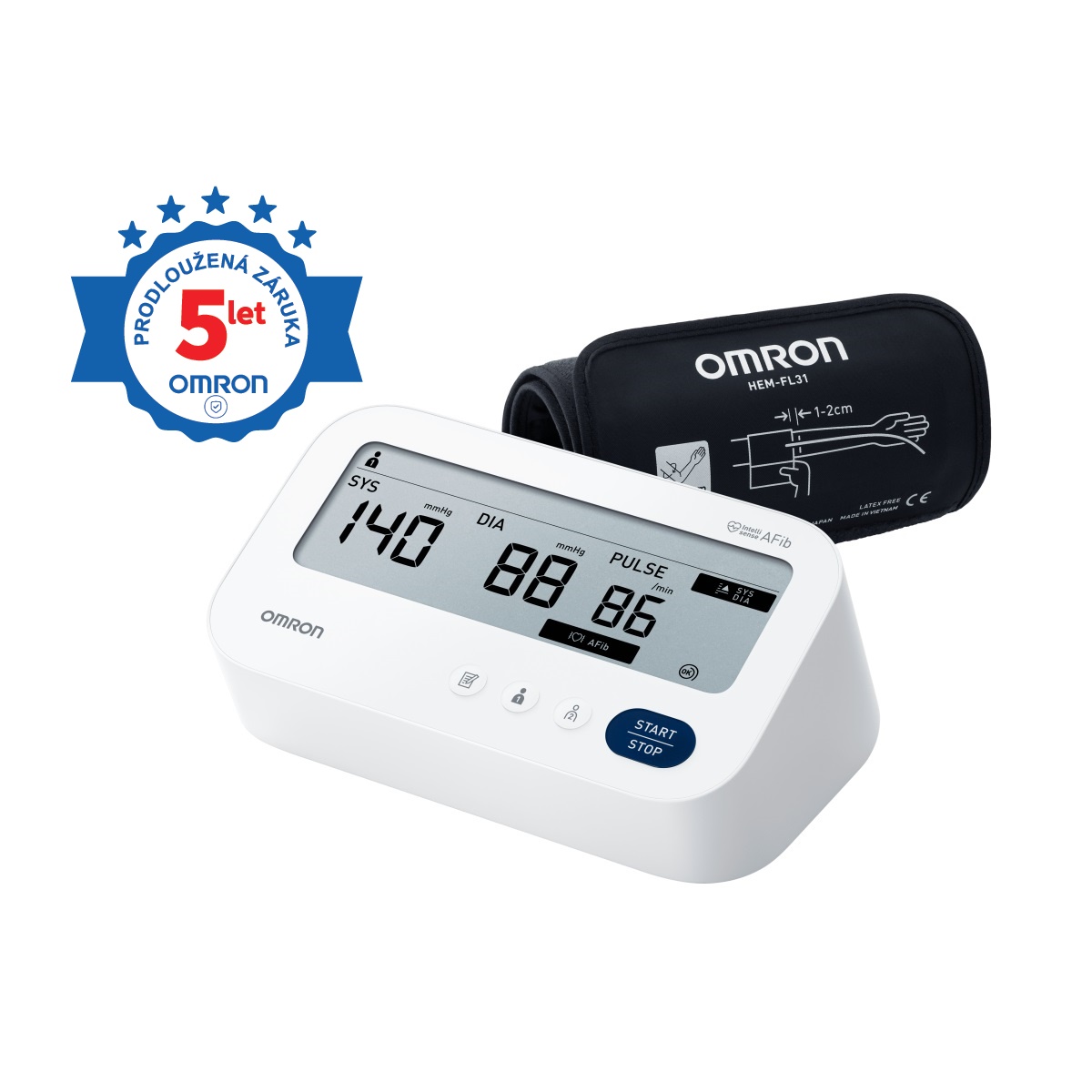 Tonometr OMRON M3 Comfort AFib (2025)