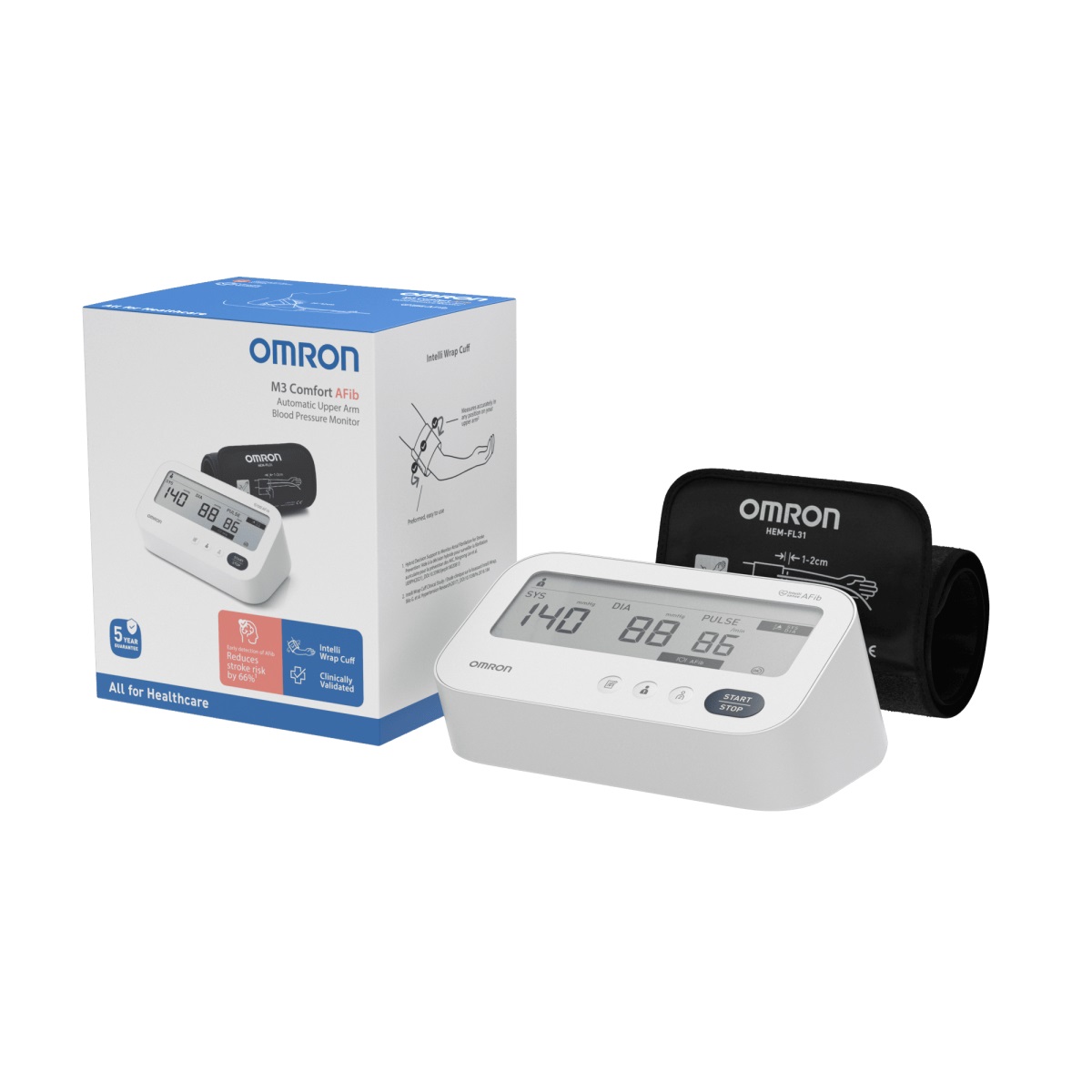 Tonometr OMRON M3 Comfort AFib (2025)