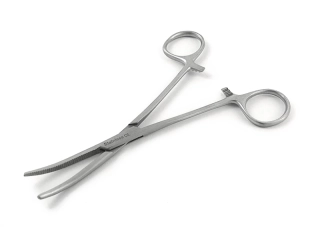 Svorka anatomická zahnutá jemná Crile 14cm