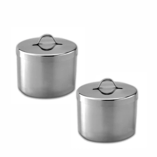 Dóza na vatu s víkem 1 l, průměr 10 cm / výška 13,5 cm U-131